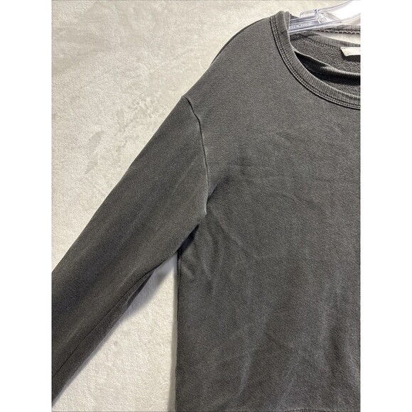 Wilt Women's Long Sleeve Distressed Neckline Pullover Top Grey Size Medium Boho - Picture 3 of 16